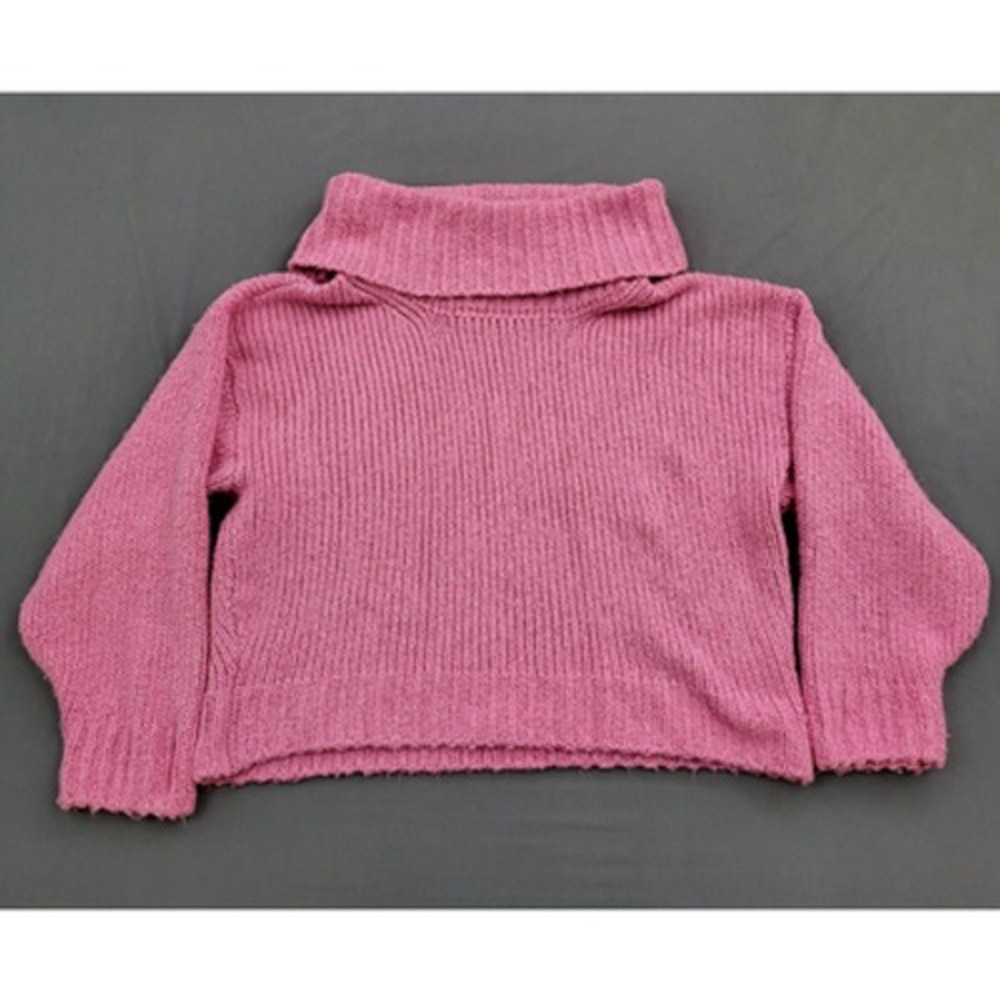 Anthropologie Pilcro The Letter Press Sweater Womens S Pink Turtleneck Pullover